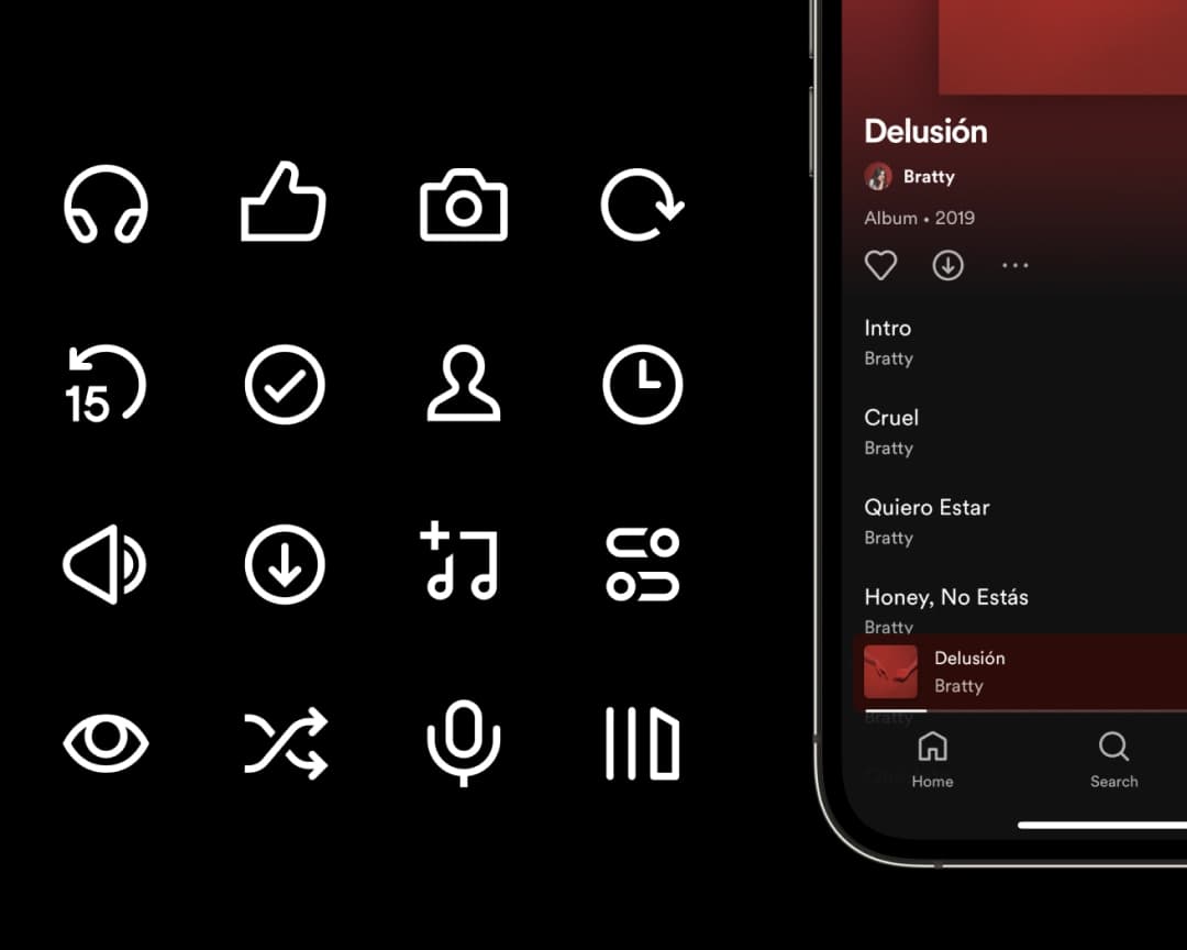 Screenshot of Spotify Icon System